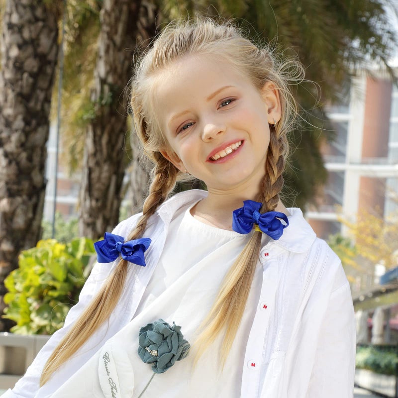 Oaoleer 40Pcs 3" Grosgrain Ribbon Alligator Clips, Barrettes & Hair Accessories for Baby Girls, Infants, Toddlers, Kids, Teens, Children (3 Inch, 40 Colors) - Image 3