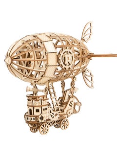 Robotime Rolife Airship Model TG407, Assembly Brain Teaser 3D Wooden Puzzle DIY Build Model Crafts Kits, Unique Home Decor Birthday Gifts for Teens or Adults  - Image 1