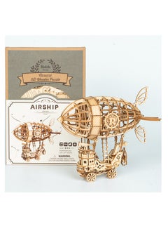 Robotime Rolife Airship Model TG407, Assembly Brain Teaser 3D Wooden Puzzle DIY Build Model Crafts Kits, Unique Home Decor Birthday Gifts for Teens or Adults  - Image 5