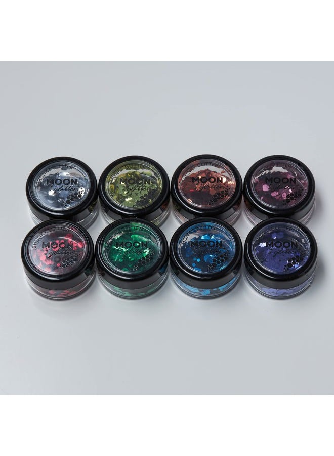 Smiffys Classic Chunky Glitter Green - Image 3