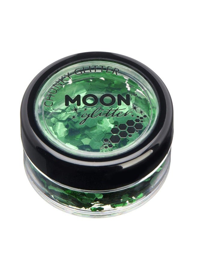Smiffys Classic Chunky Glitter Green - Image 1