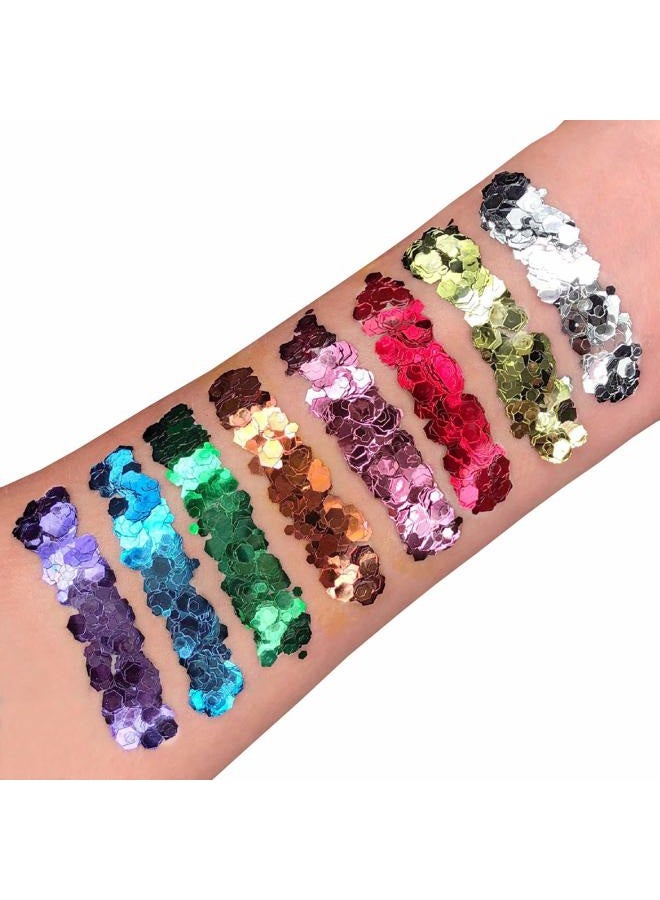 Smiffys Classic Chunky Glitter Green - Image 2