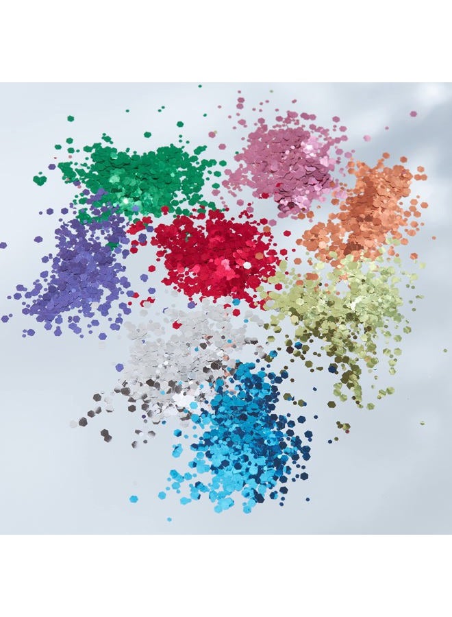 Smiffys Classic Chunky Glitter Green - Image 5