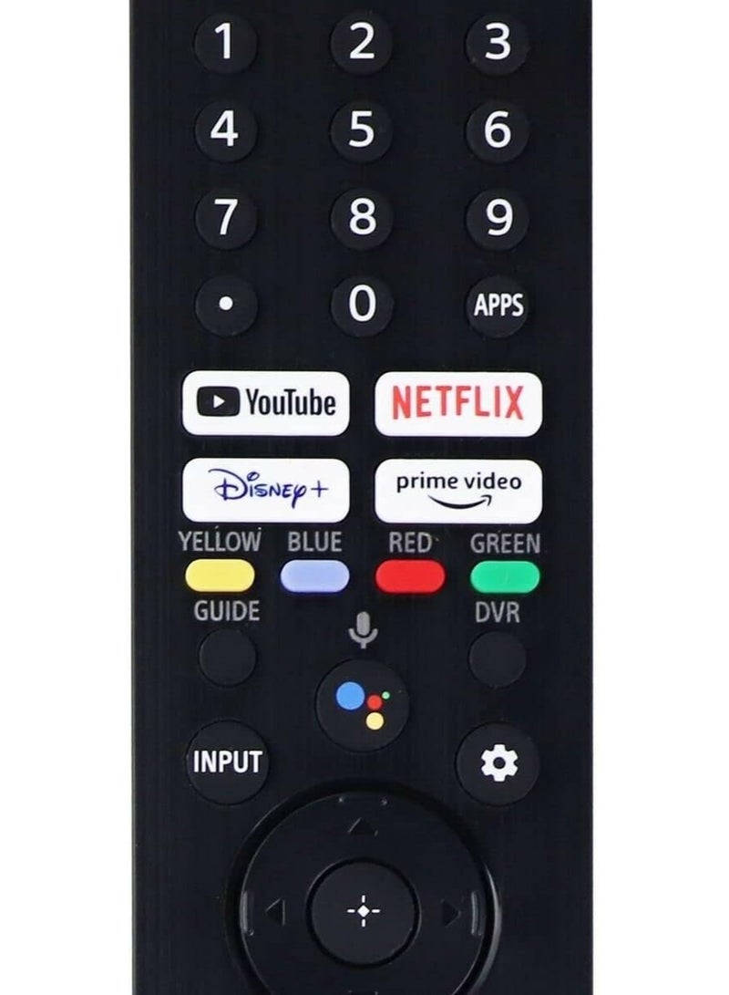 PopZa Replacement for Sony RMF-TX520U Smart Voice Control Compatible with Bravia TV Models 1-009-952-11 KD-43X80J KD-43X85J KD-50X80J XR-50X90J XR-50X94J XR-5A80J XR-55A84J XR-7A80CJ with battery - Image 4