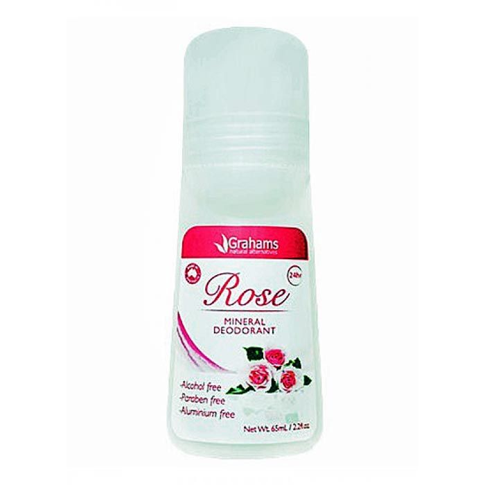 Grahams Natural Mineral Deodorant Rose 65ml
