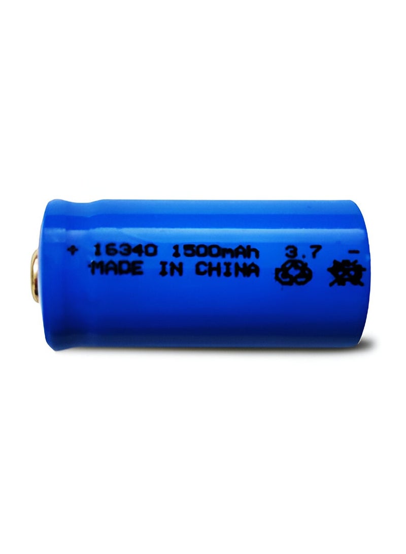 16340 1500mAh 3.7V Rechargeable Battery 