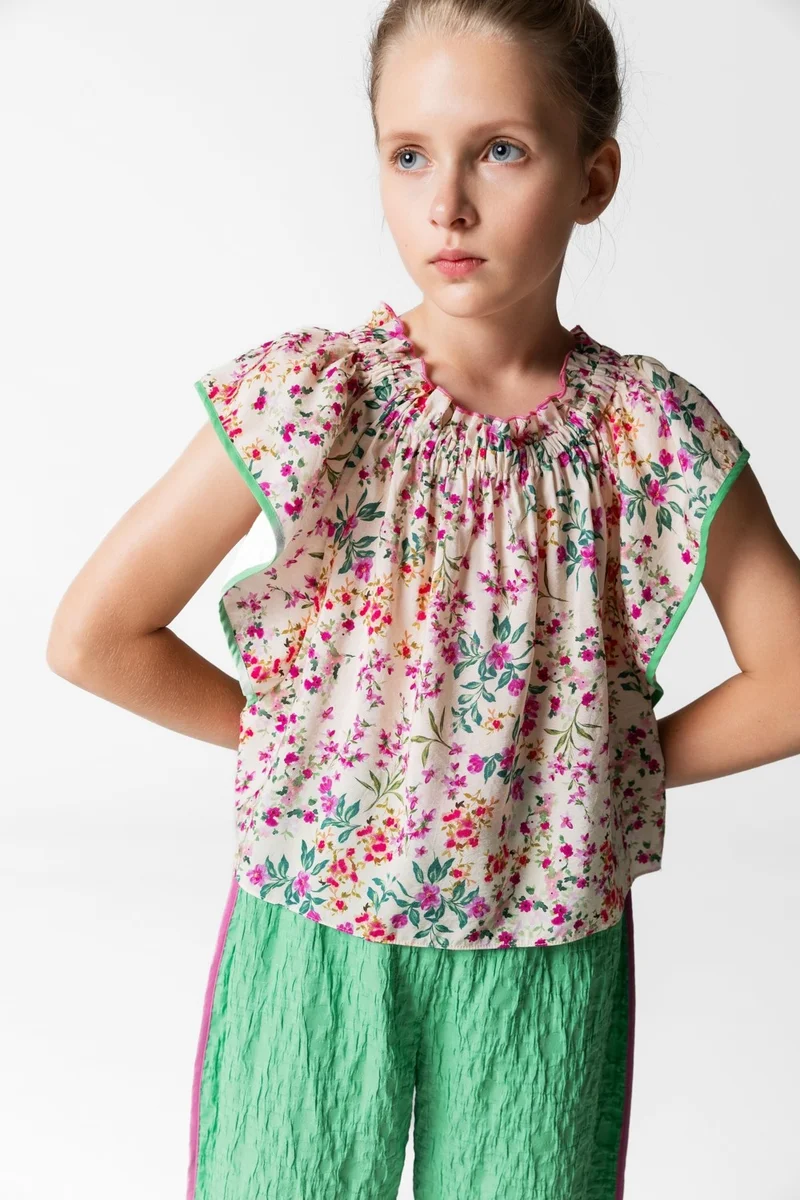 ليا لي Bg Store Girl Beige Blouse