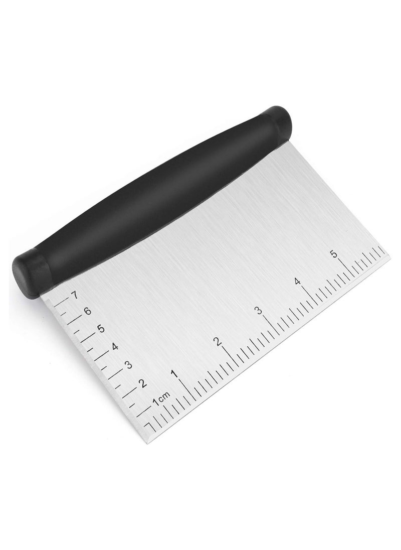 Oasisgalore Pro 6-Inch Bench Dough Scraper and Cutter, Stainless Steel Pastry Tool (1 Pack)  - Image 1