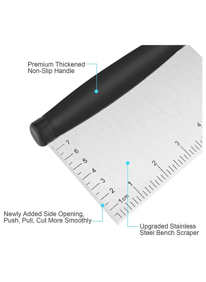 Oasisgalore Pro 6-Inch Bench Dough Scraper and Cutter, Stainless Steel Pastry Tool (1 Pack)  - Image 3