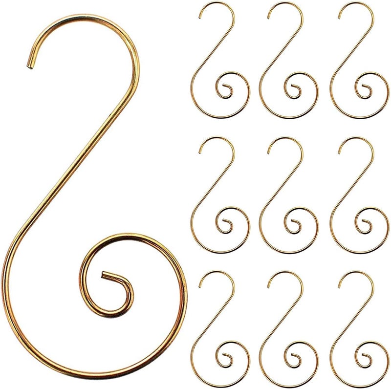 Tantrix Ornament Hooks, Christmas Ornament Hangers, Christmas Tree Hanger Baubles Ball Metal Hooks Xmas Decoration S Hooks, 45mm 100 PCS - Image 5