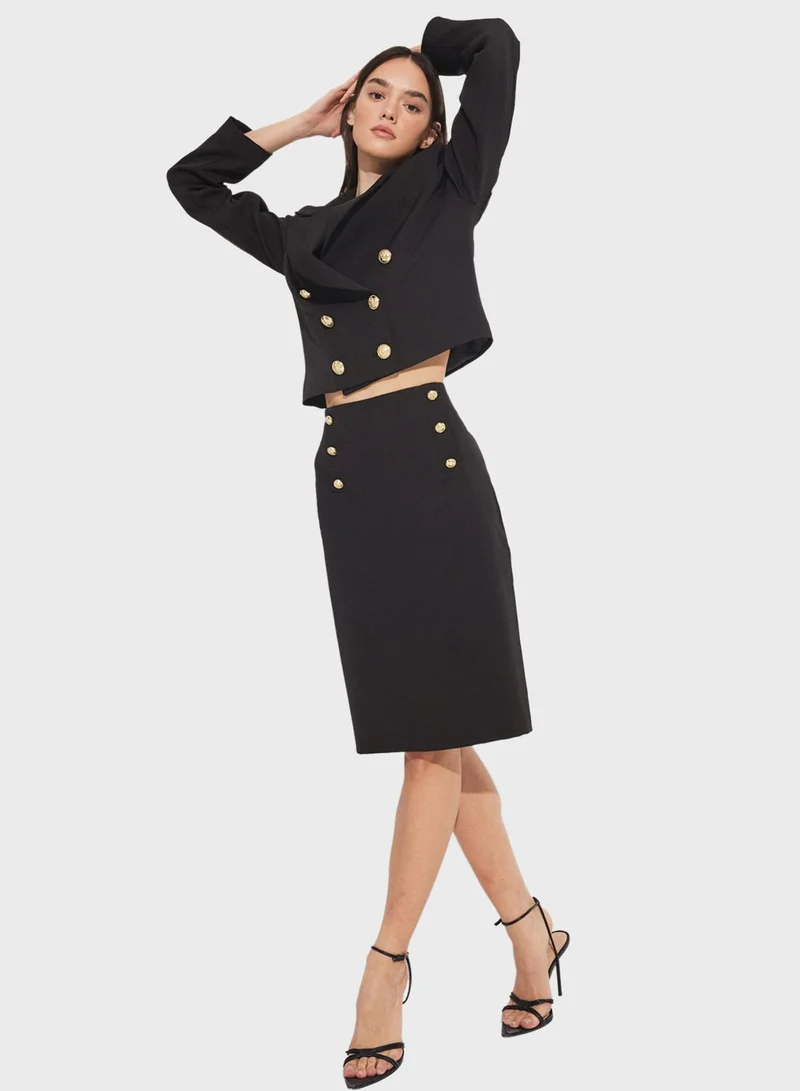 جون High Waist Skirt