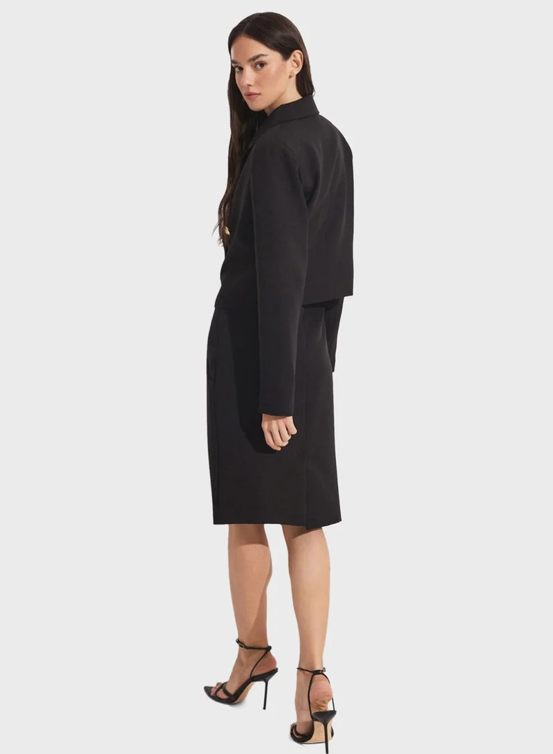 جون High Waist Skirt