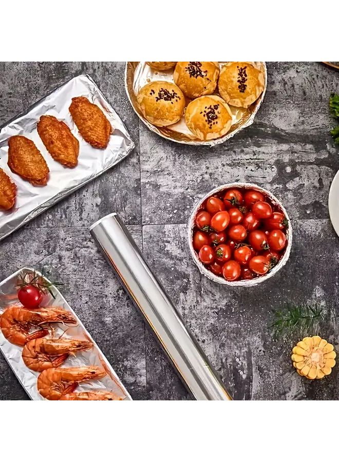 Heavy Duty Extra Thick Large Aluminum Foil Roll Super Wide 11.81x787.4 Inches Baking Paper Suitable For Oven BBQ Frying Extreme Heat Resistant Non Stick Easy To Clean Commercial And Home Kitchen Use Disposable Essential Grilling Item - Image 1