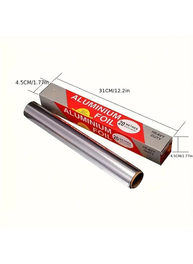 Heavy Duty Extra Thick Large Aluminum Foil Roll Super Wide 11.81x787.4 Inches Baking Paper Suitable For Oven BBQ Frying Extreme Heat Resistant Non Stick Easy To Clean Commercial And Home Kitchen Use Disposable Essential Grilling Item - Image 4