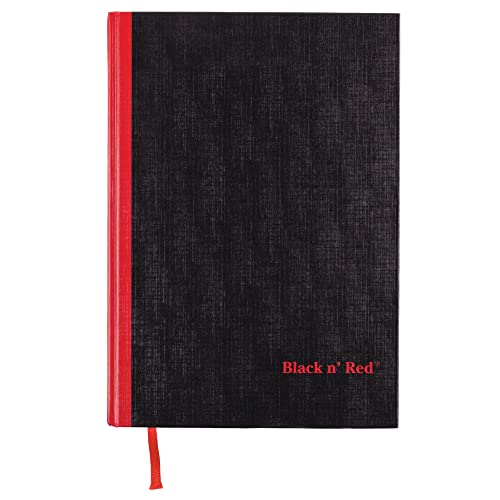 Black n' Red Notebook, Business Journal, 11-3/4" x 8-1/4", 96 Sheets, Ruled, Optik Paper, Hardcover, Casebound, Black (D66174) - Image 2