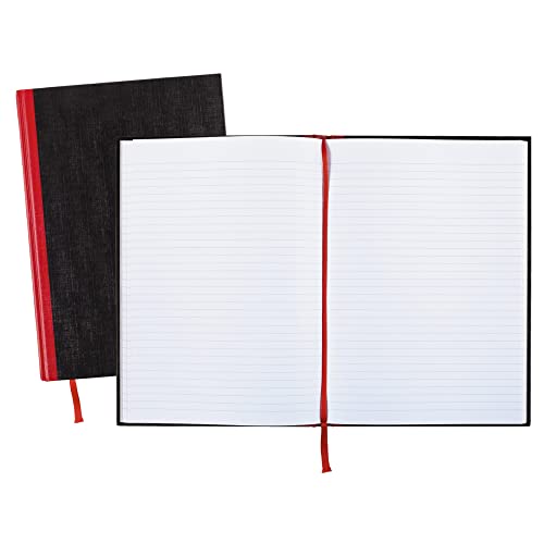 Black n' Red Notebook, Business Journal, 11-3/4" x 8-1/4", 96 Sheets, Ruled, Optik Paper, Hardcover, Casebound, Black (D66174) - Image 4