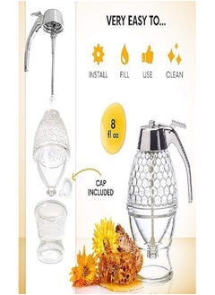 Elegant Honey Dispenser with Stand, Honey Container No Drip Honey Jar Maple Syrup Dispenser Comb Shaped Honey Pot Honey Dispenser Squeeze Bottle - pzsku/Z8B3340B38E5F6E3C0169Z/45/_/1734431240/1fe1f2de-586c-4ae9-a283-f00c9e8361bc