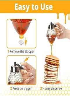 Elegant Honey Dispenser with Stand, Honey Container No Drip Honey Jar Maple Syrup Dispenser Comb Shaped Honey Pot Honey Dispenser Squeeze Bottle - pzsku/Z8B3340B38E5F6E3C0169Z/45/_/1734431251/09866a8b-aaa1-4e70-a858-49f8c0ae3e58