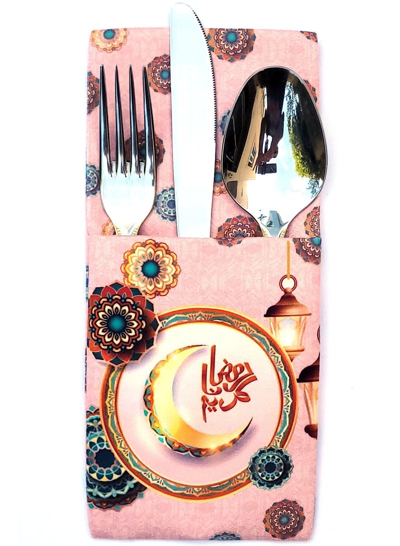 Alwan Ramadan Set of 6 Place Mats and 6 Cutlery Holders - Image 4