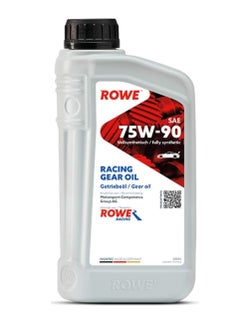 ROWE HIGHTEC RACING GEAR OIL SAE 75W-90 (1 Ltr.) Fully Synthetic high-performance racing gearbox oil of viscosity grade SAE 75W-90 for use in manual gearboxes and axle gears. (Germany)  - Image 1