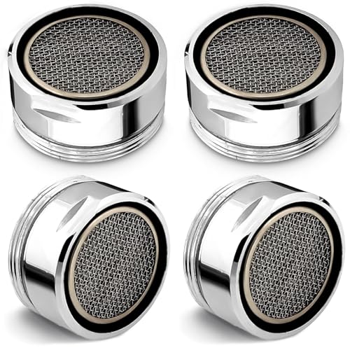 SIMAX 4Pcs Bathroom Faucet Aerator Replacement - 15"/16" 24mm Kitchen Bathroom Sink Attachment High Flow Aerator for Sink Faucet Aerators M24 Male Thread - Image 1