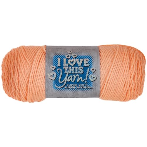 Hobby Lobby I Love This Yarn - 4 Medium 100% Acrylic Yarn for Crocheting & Knitting Blankets, Hats & Accessories, Set of 2, 230 Light Peach - Image 2