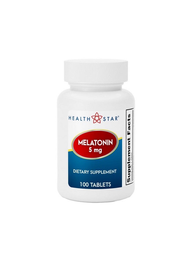 GeriCare GeriCare Melatonin 5mg Tablets, Balances Nighttime Routine - Helps Adjust to Changing Schedules - Promotes Restful Evenings - Easy-to-Take Tablets, 100 Count (Pack of 1)  - Image 1