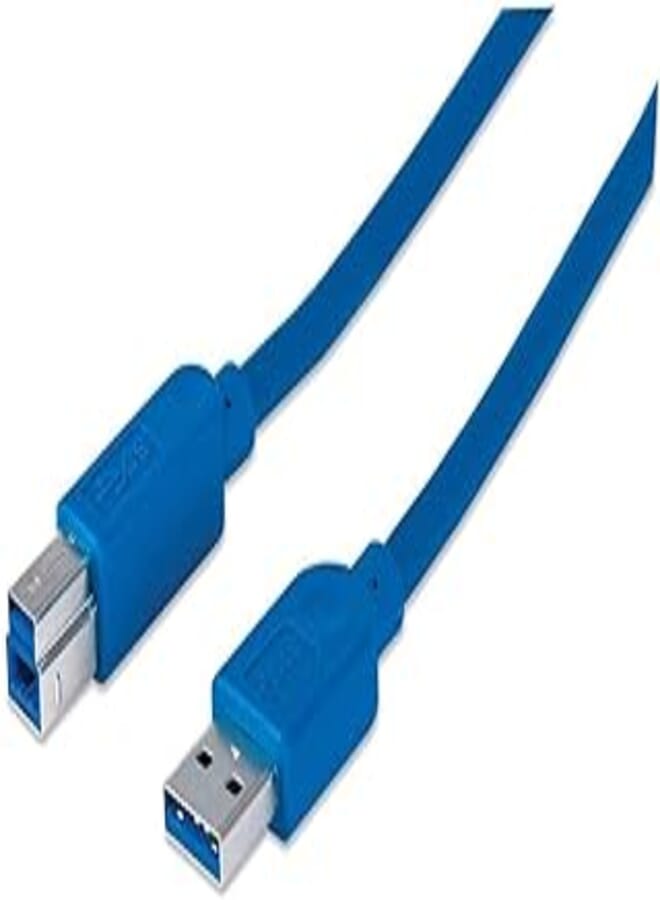 MANHATTAN SuperSpeed USB Device PRINTER Cable A Male/B Male, 2 m, Blue