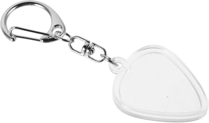 Abaodam Guitar Pick Storage Box Heart Keychain Standard Plectrum Holder Portable Picks Display Case for Musicians and Enthusiasts - Image 1