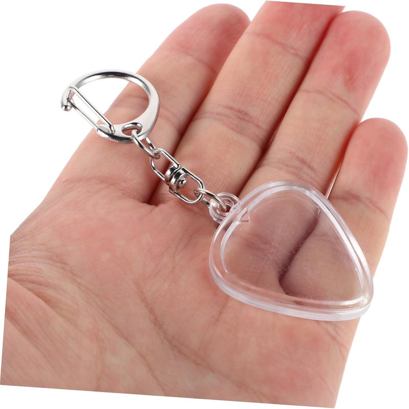 Abaodam Guitar Pick Storage Box Heart Keychain Standard Plectrum Holder Portable Picks Display Case for Musicians and Enthusiasts - Image 3
