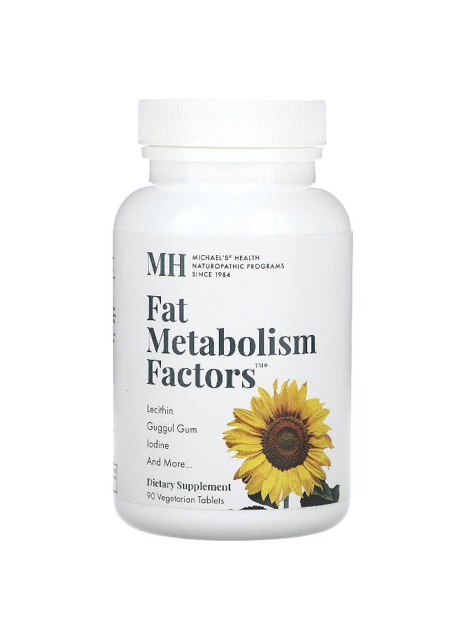Michael's Naturopathic - Michael's Naturopathic, Fat Metabolism Factors, 90 Vegetarian Tablets - Image 1