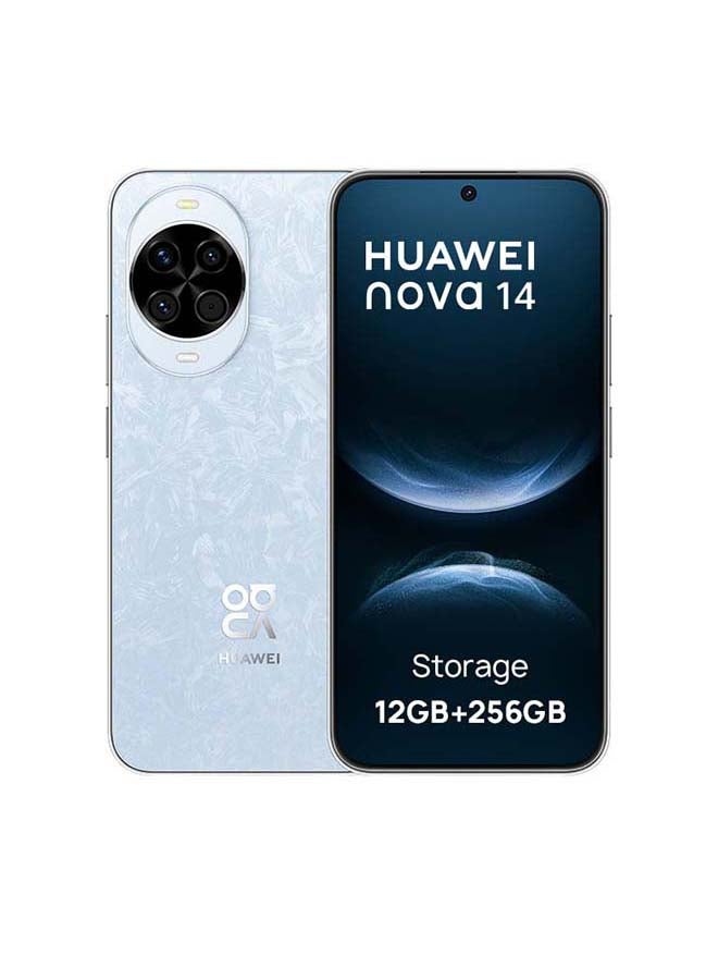 HUAWEI Nova 14 Dual SIM Crystal Blue 12GB RAM 256 GB with 100W HUAWEI SuperCharge Turbo - Middle East Version - Image 1