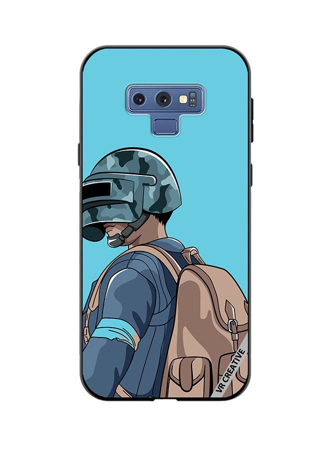 VR CREATIVE Protective Case Cover For Samsung Galaxy Note 9 Helmet And In Military Uniform Design Multicolour  - Image 1