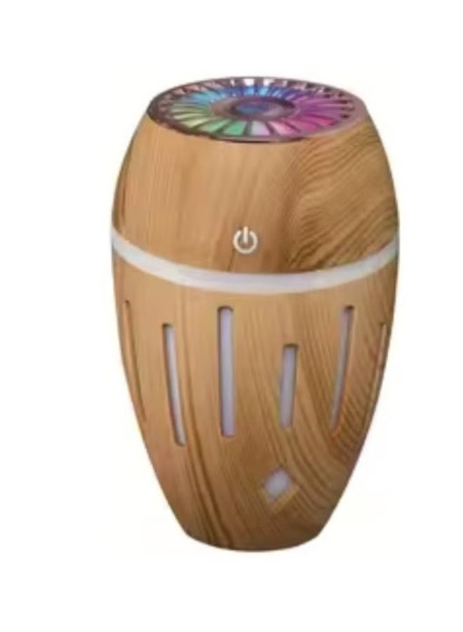 Aroma Diffuser Air Humidifier – Wooden Heart Design Fragrance Diffuser with LED Light Display - Image 1