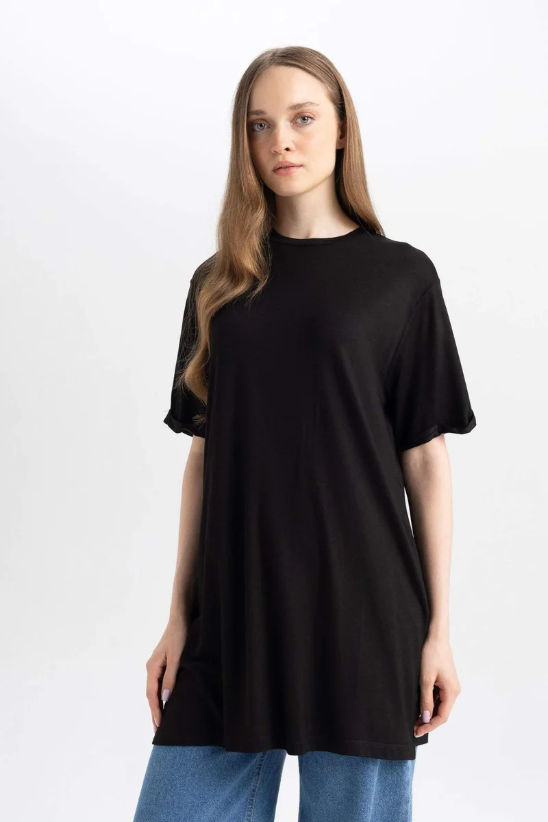 ديفاكتو Regular Fit Short Sleeve 2 Pack T-Shirt Tunic
