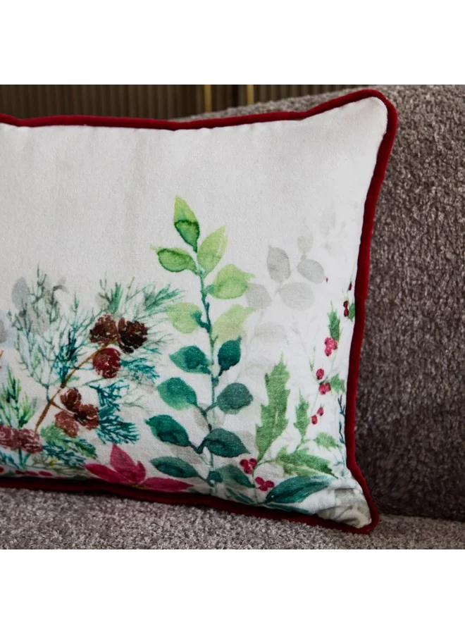 Home Box Xmas Berries Filled Cushion 50 x 30 cm