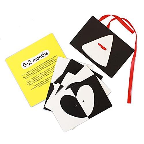 Shumee Black And White Flash Cards For Newborns | (0-1 year) | High Contrast Baby Visual Stimulation Cards | Double Sided Sensory Flashcards | Supports Early Cognitive Development | Newborn Baby Gift - Image 2