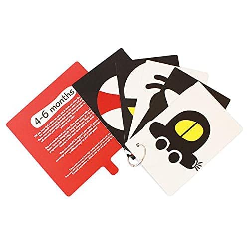Shumee Black And White Flash Cards For Newborns | (0-1 year) | High Contrast Baby Visual Stimulation Cards | Double Sided Sensory Flashcards | Supports Early Cognitive Development | Newborn Baby Gift - Image 3