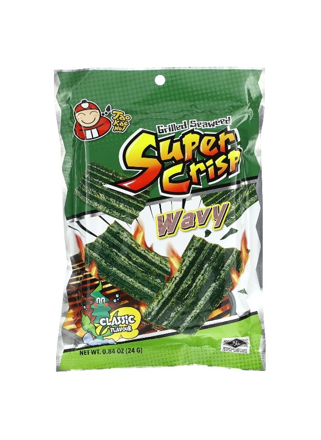 Tao Kae Noi Tao Kae Noi, Grilled Seaweed Super Crisp, Wavy, Classic, 0.84 oz (24 g)  - Image 1