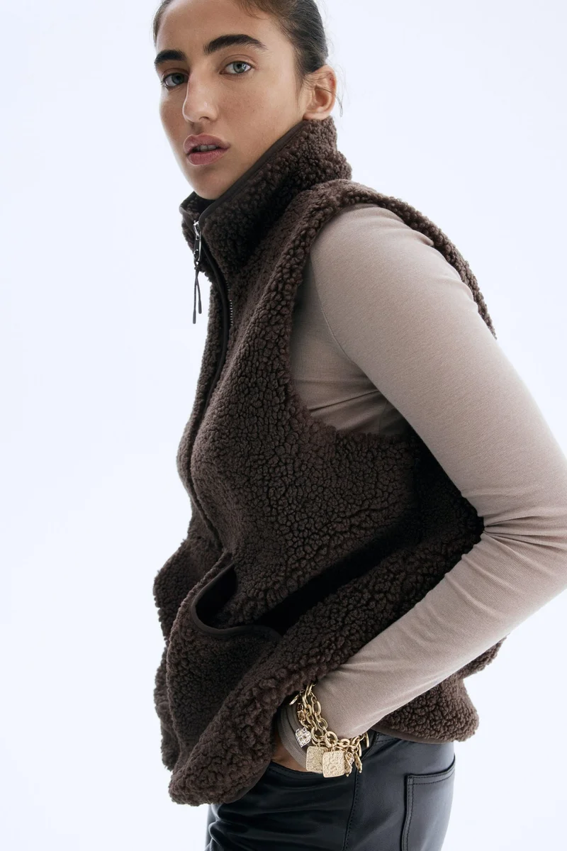 H&M Teddy gilet