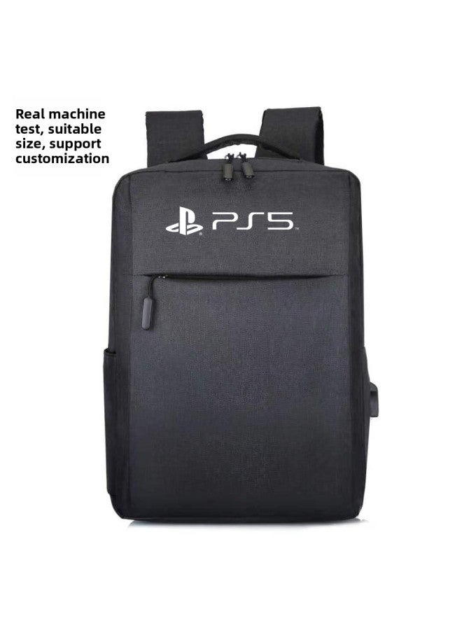 Ps5 Travel Storage Bag Dual Layer Protective Case For Game Console Controller Single Shoulder Hand Carry Bag-Product Color:PS5 Black Backpack