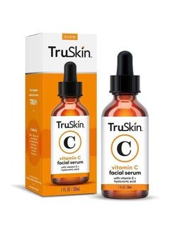 TruSkin Vitamin C Facial Serum Original Liquid,Delicate And Moisturizing,Vitamin C supplemental Nutrition,Skin Brightening Essence For Dark Spots,Dark Skin,Neck Lines And Skin Absorption  - Image 1