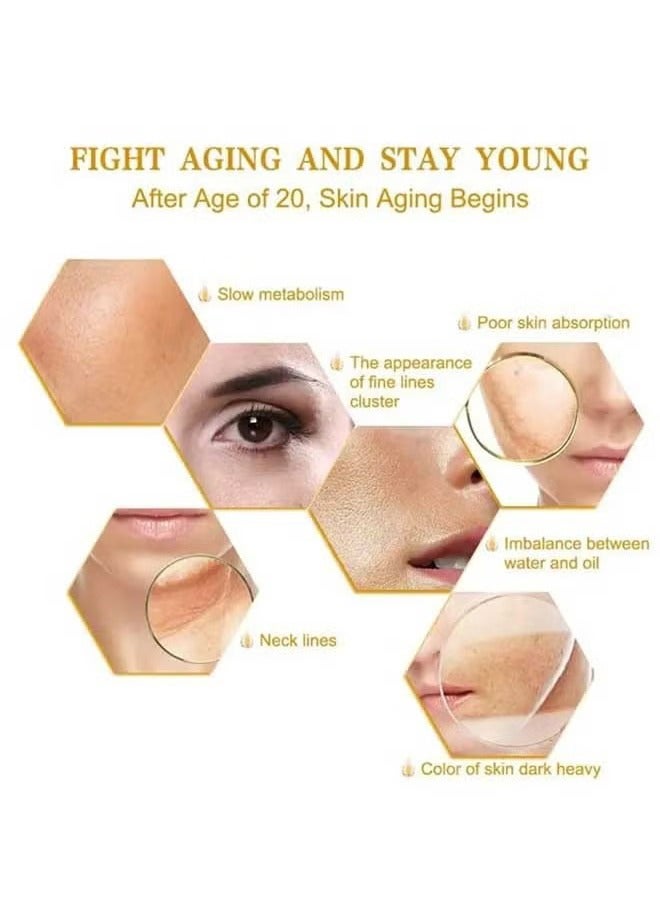 TruSkin Vitamin C Facial Serum Original Liquid,Delicate And Moisturizing,Vitamin C supplemental Nutrition,Skin Brightening Essence For Dark Spots,Dark Skin,Neck Lines And Skin Absorption - Image 2