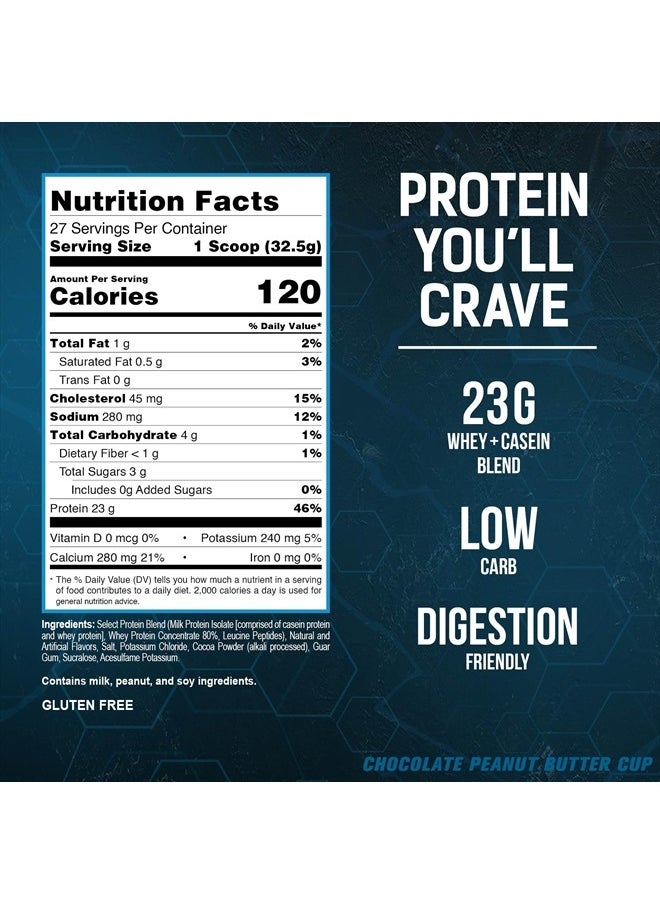 PEScience - Select Low Carb Protein Powder, Chocolate Peanut Butter Cup, 27 Serving, Keto Friendly and Gluten Free - Image 1