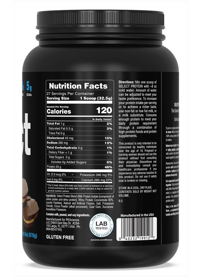 PEScience - Select Low Carb Protein Powder, Chocolate Peanut Butter Cup, 27 Serving, Keto Friendly and Gluten Free - Image 1