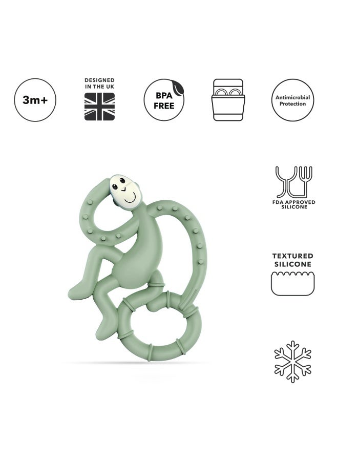 MATCHSTICK MONKEY Mini Monkey Teether Mint Green - Image 4