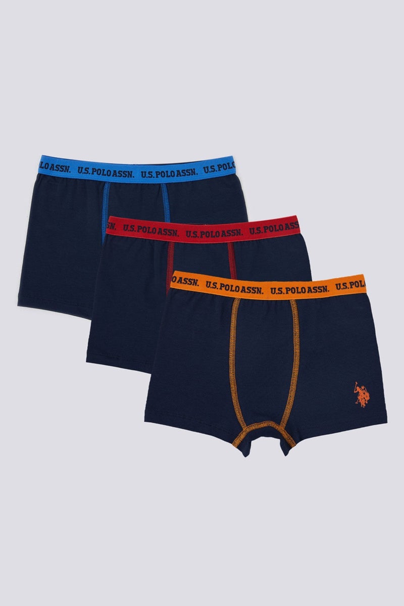 U.S. Polo Assn. U.S. Polo Assn Boys 3-Pack Boxer  - Image 1