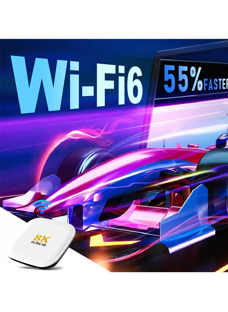اتش 96 ماكس - صندوق تلفزيون يعمل بنظام Android 13.0 مع معالج RK3528 رباعي النواة ARM Cortex A53 يدعم 2.4G و6G WIFI وBluetooth 5.0 TV Set Top Box - Image 1