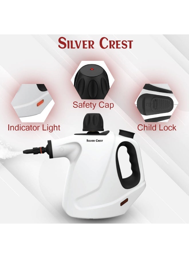 SILVER CREST High-Pressure Steam Cleaning Machine 1500W – Powerful Steam Cleaner Eliminates 99.9% of Dirt and Germs – 450ml Tank with Fast Heating - Image 4