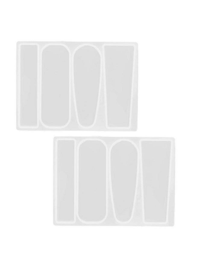 Garosa 2Pcs Silicone Resin Molds For Hair Clip Making Silicone Casting Tools For Resin Art Kids Girl Women Diy Barrette Pendant Keychain(Model C)  - Image 1